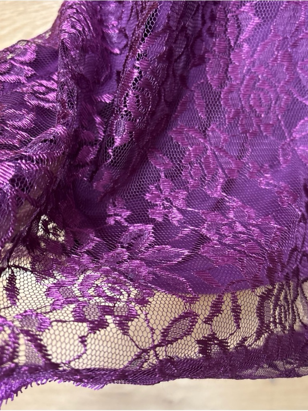 Liliana Sleeveless Purple Lace Sheath Dress - Picture 2 of 8
